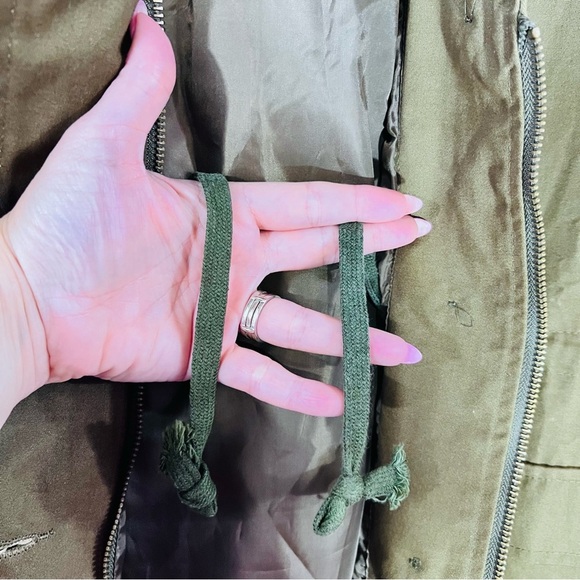 Faubourg du Temple Statement Green Utility Jacket with Sequin Sleeves Size S - Picture 9 of 12